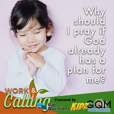 Why should I pray if God already has a plan for me?