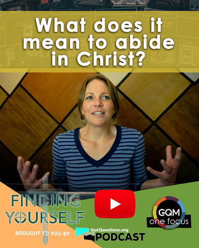 What does it mean to abide in Christ?