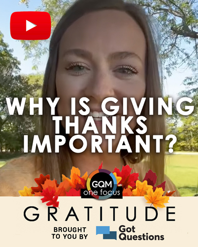 Why is giving thanks important?