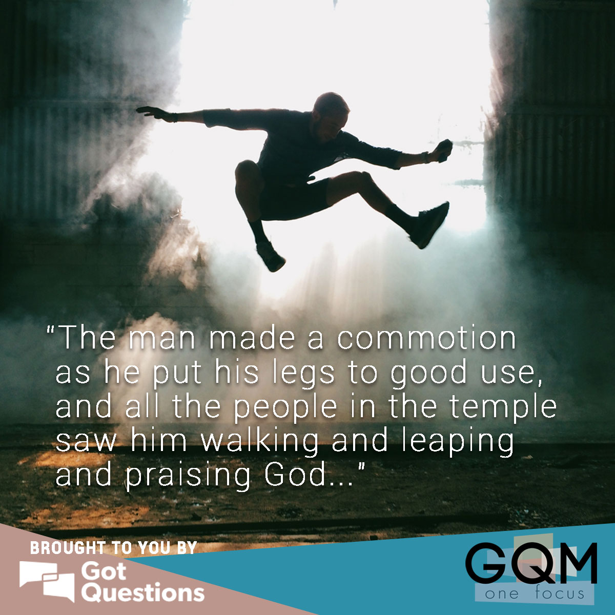 What can we learn from the man who was walking and leaping and praising God?