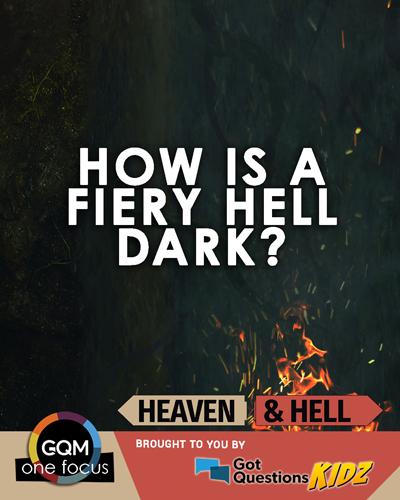 If there is fire in hell, how is it dark?