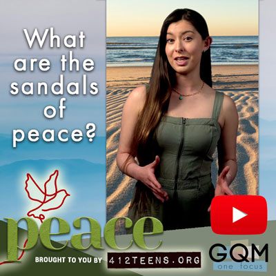 What are the sandals of peace?