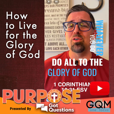 How to Live for the Glory of God